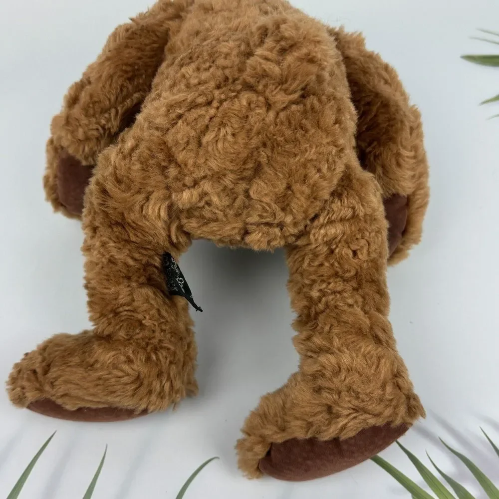 Brighton Russ Berrie Stuffed Brown Teddy Bear VTG Plush Jointed Gingham‎ Bow